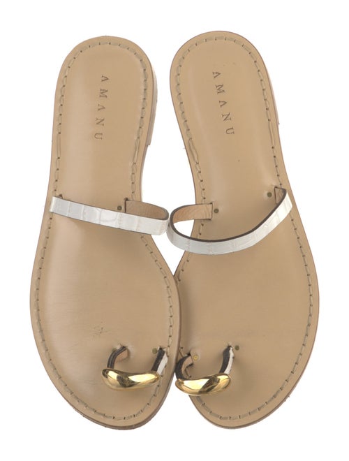 Amanu Leather Slides
