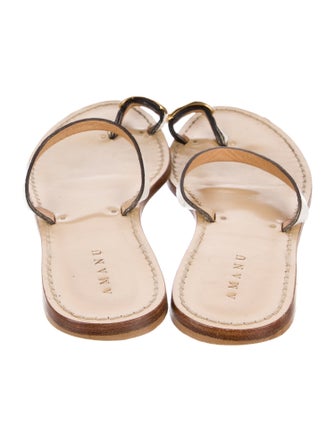 Amanu Leather Slides