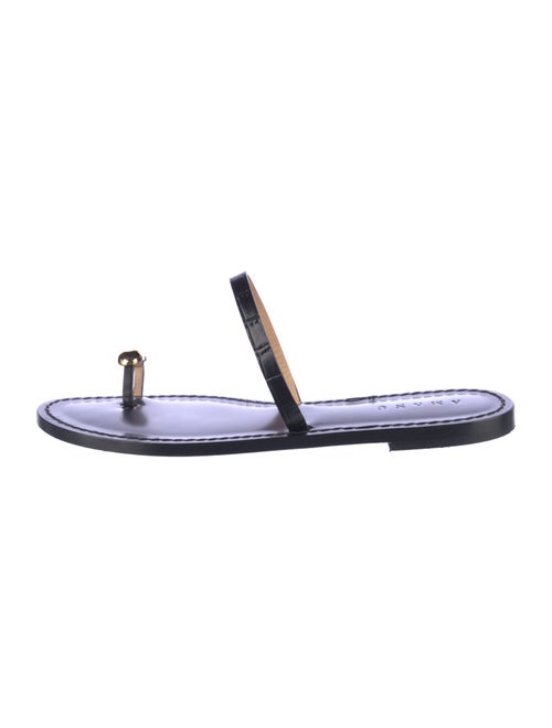 Amanu Leather Slides