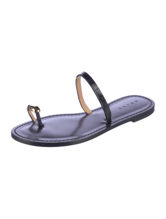 Amanu Leather Slides