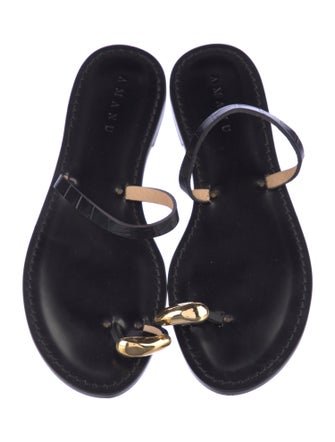 Amanu Leather Slides