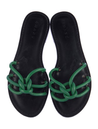 Amanu Leather Slides
