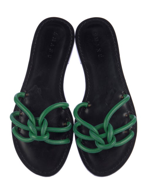 Amanu Leather Slides