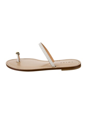 Amanu Leather Slides