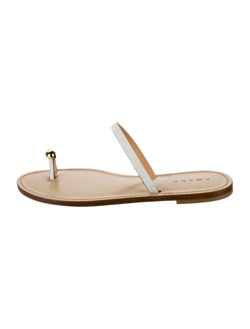 Amanu Leather Slides