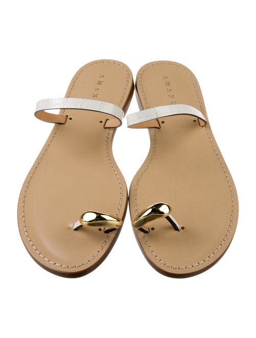 Amanu Leather Slides