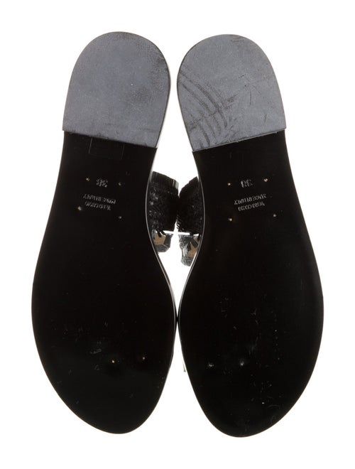 Amanu Straw Braided Accents Slides