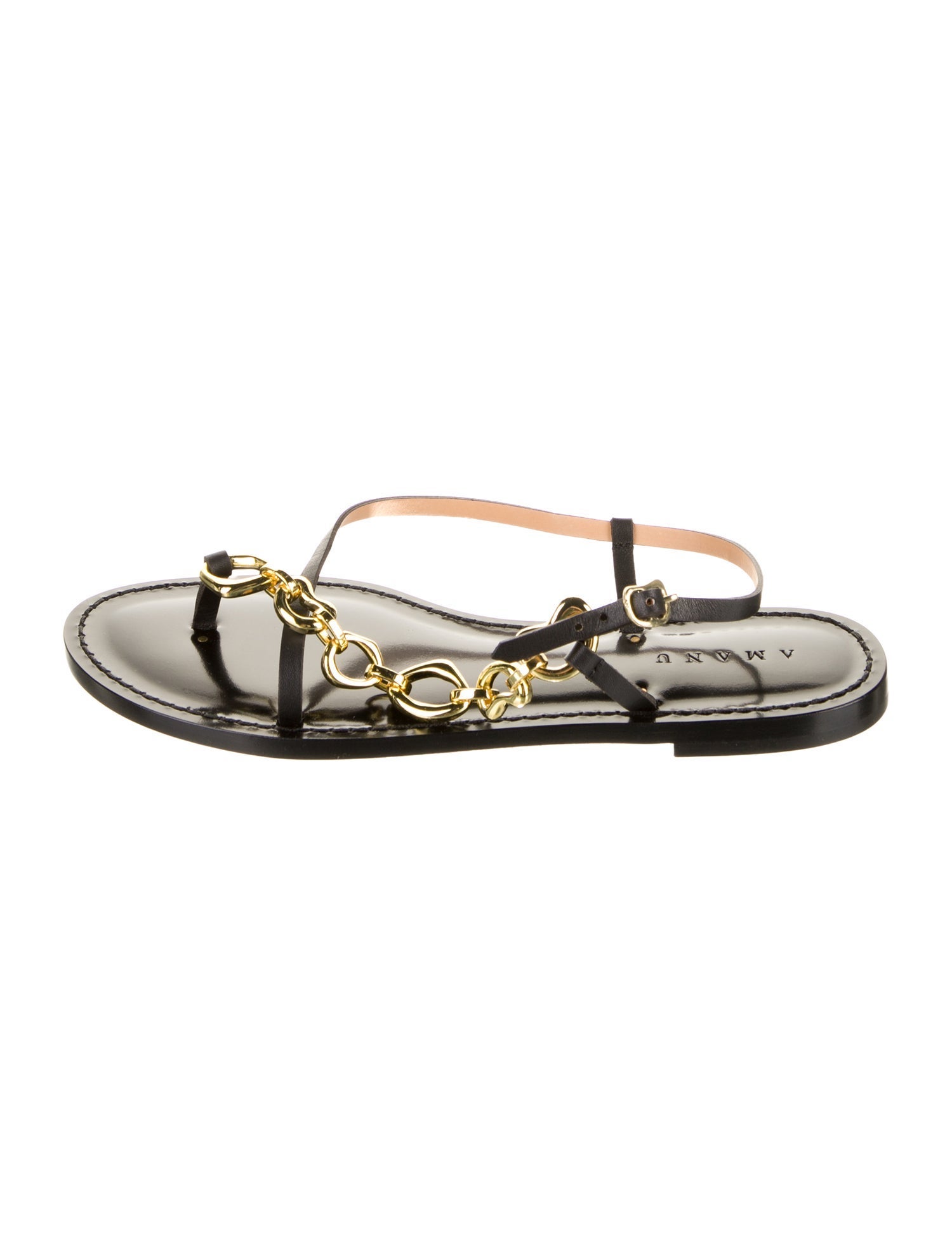Amanu Leather Slingback Sandals