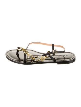 Amanu Leather Slingback Sandals