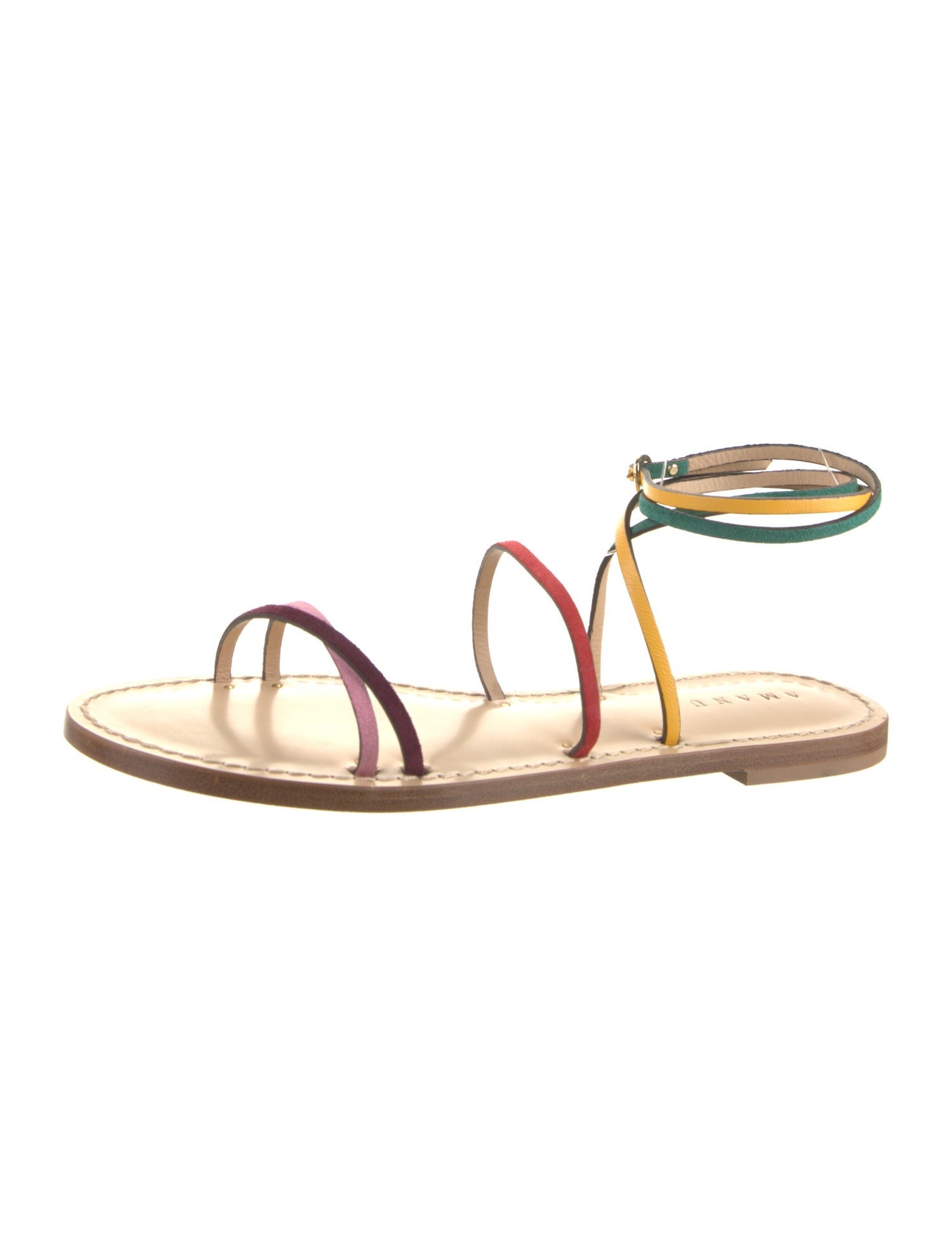 Amanu Suede Gladiator Sandals w/ Tags