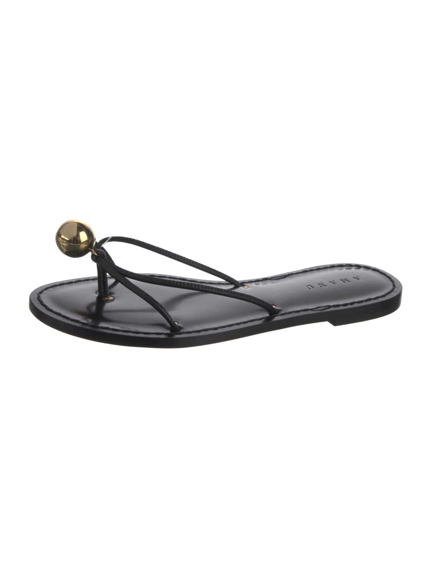 Amanu Leather Slides w/ Tags