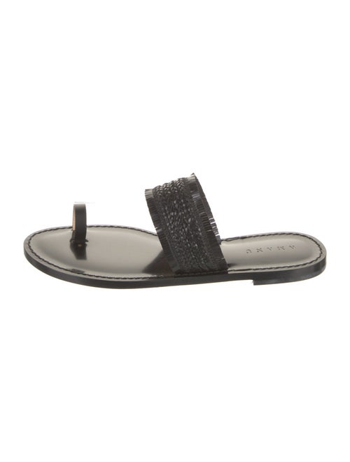 Amanu Straw Braided Accents Slides