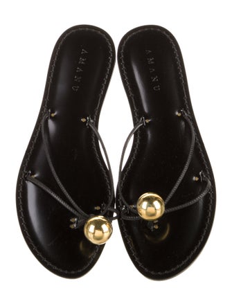 Amanu Leather Slides