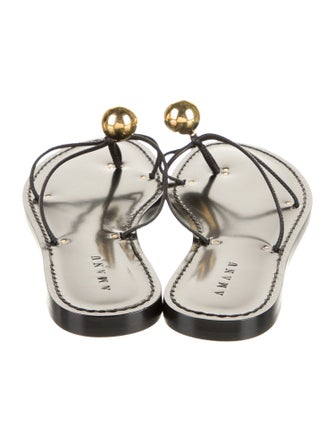 Amanu Leather Slides