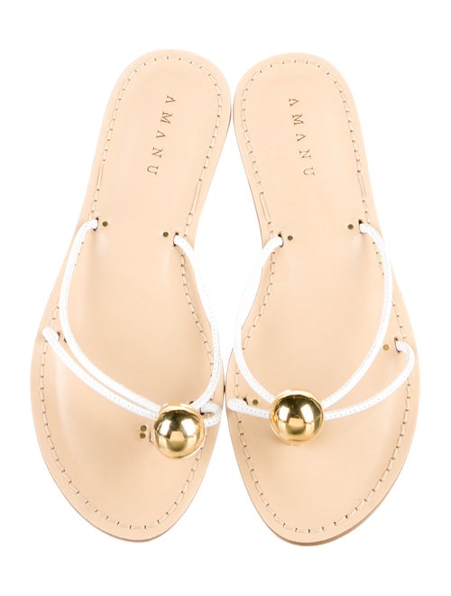 Amanu Leather Slides