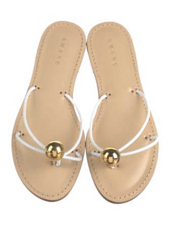 Amanu Leather Slides