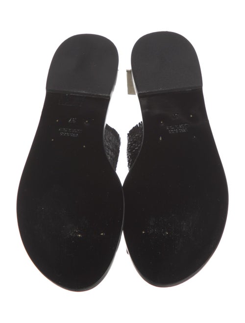 Amanu Straw Braided Accents Slides