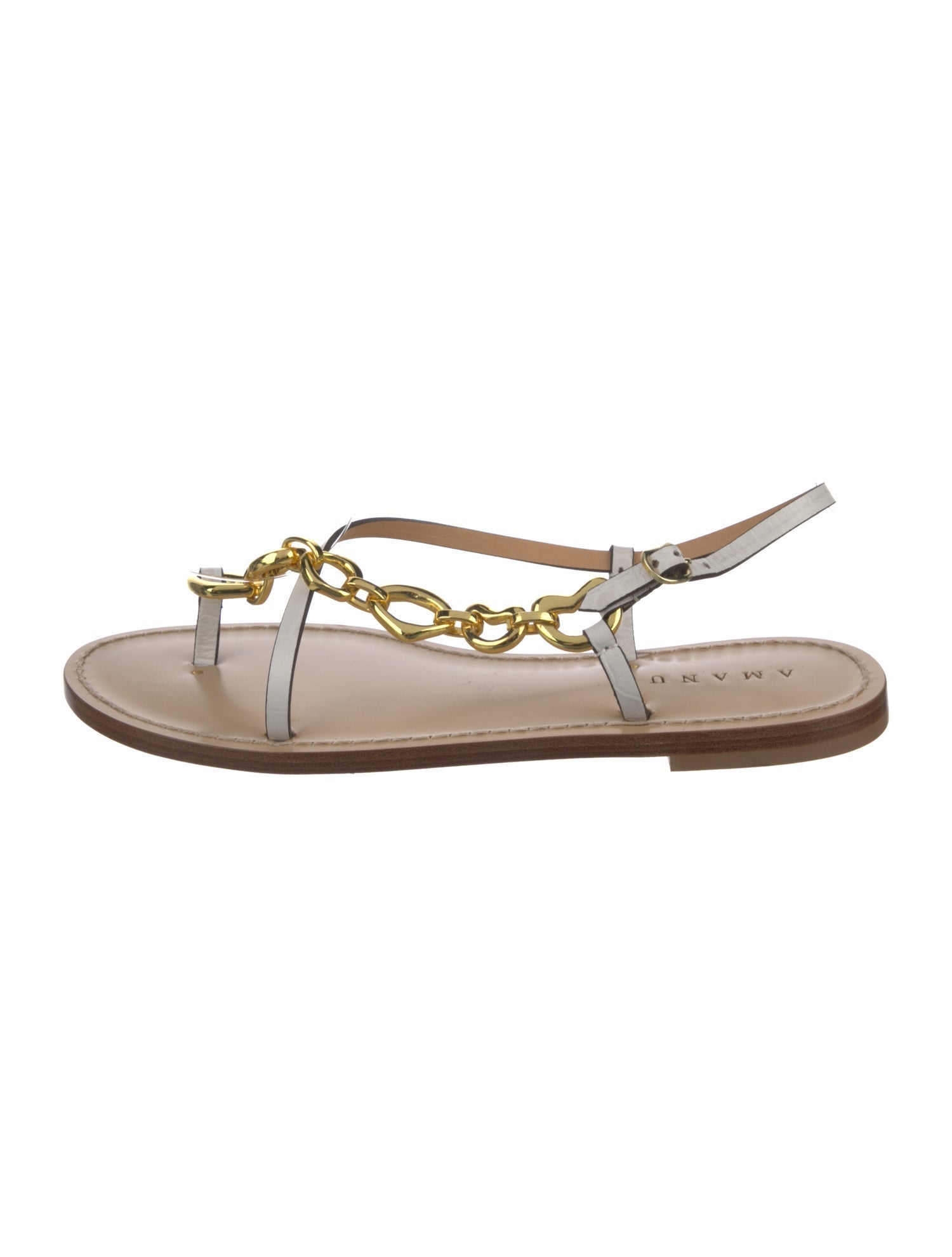 Amanu Leather Slingback Sandals w/ Tags
