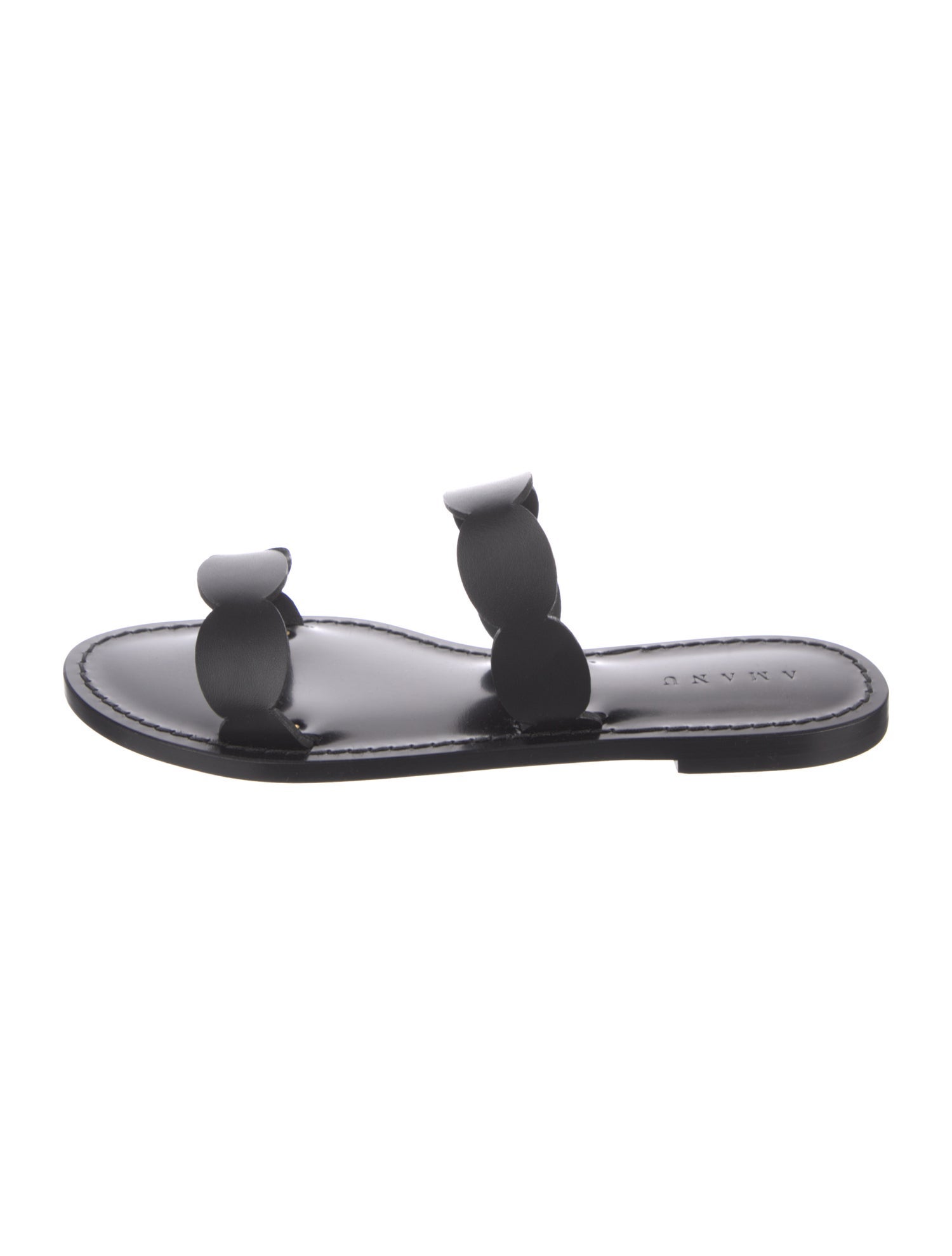 Amanu Leather Slides w/ Tags
