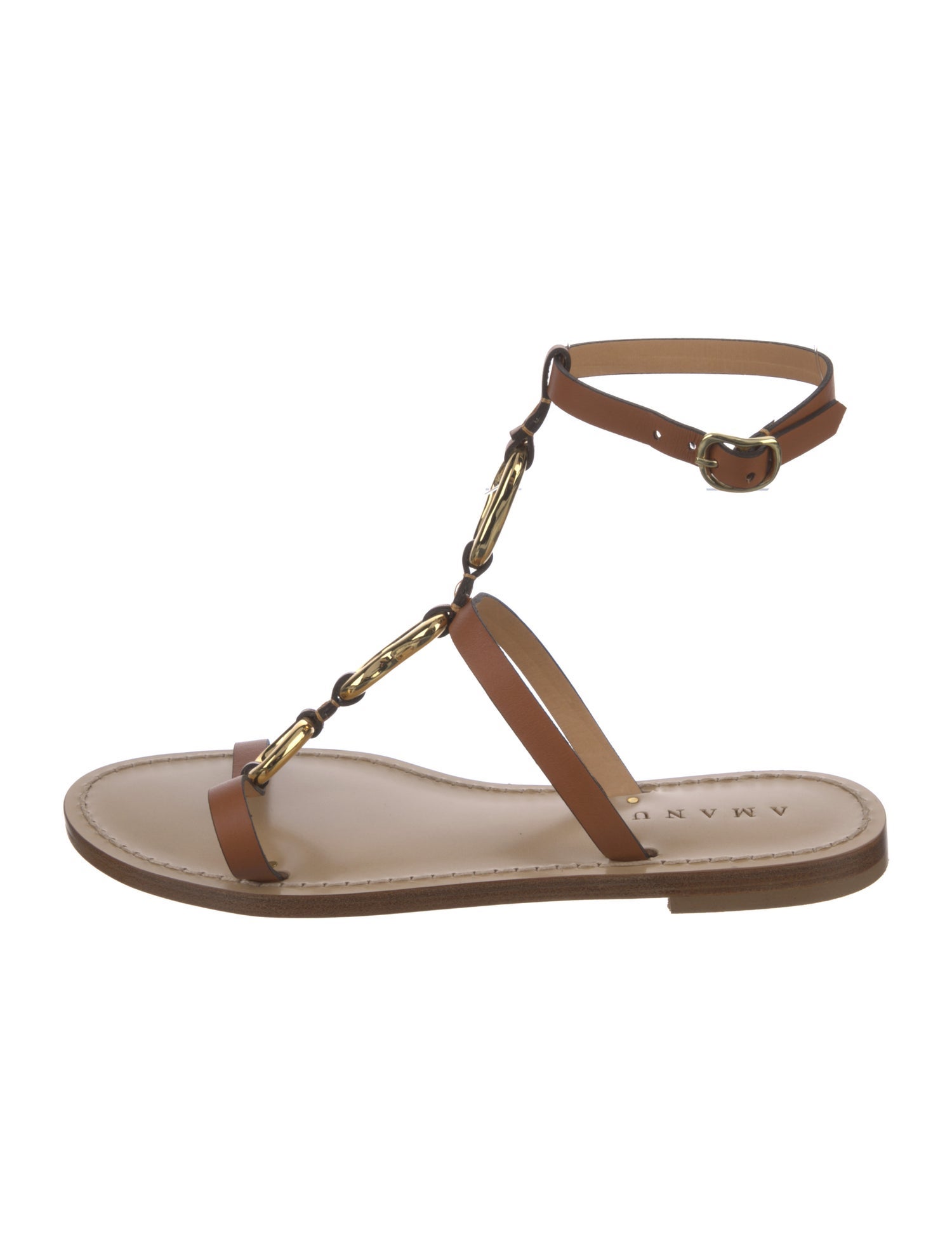 Amanu Leather Gladiator Sandals w/ Tags