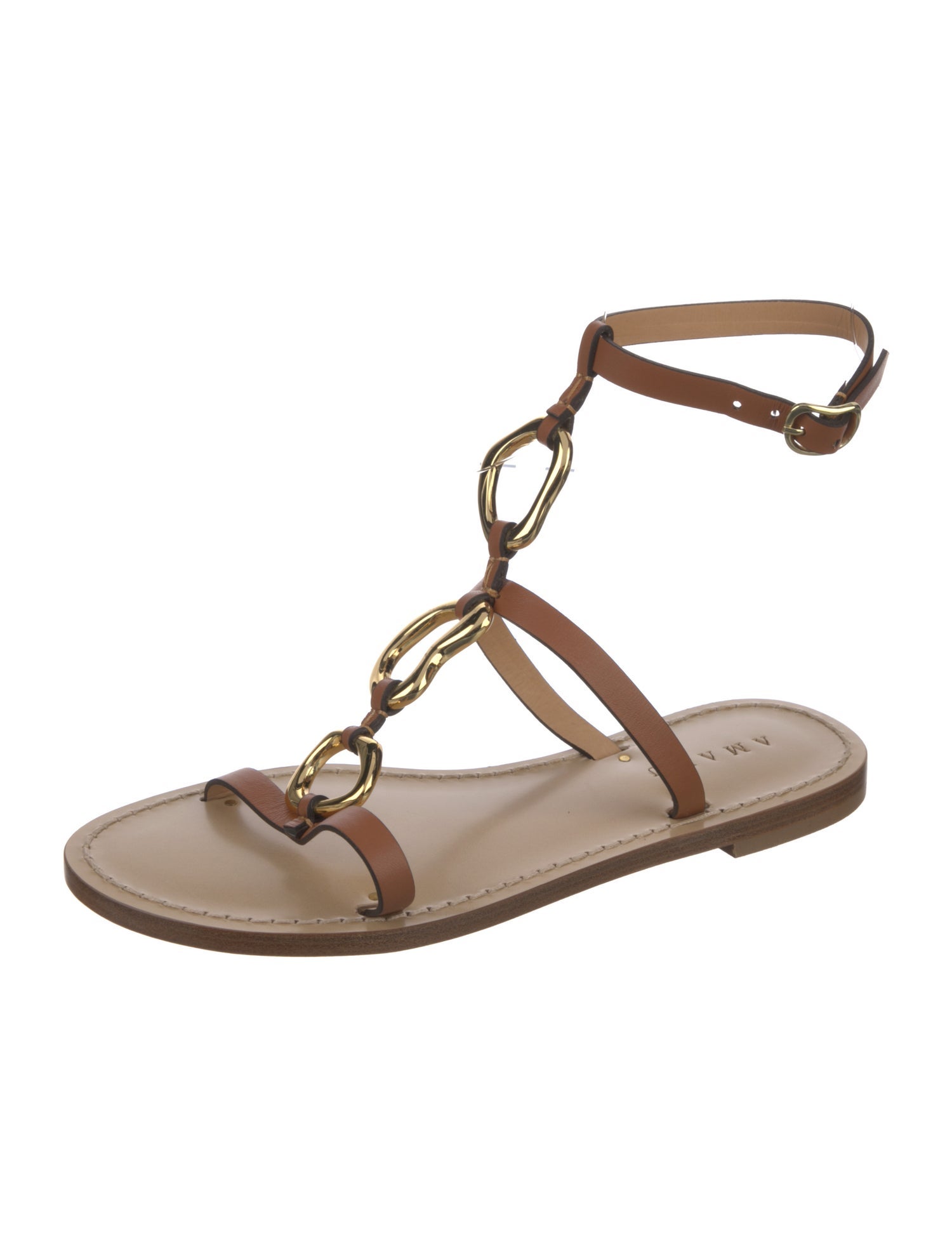 Amanu Leather Gladiator Sandals w/ Tags