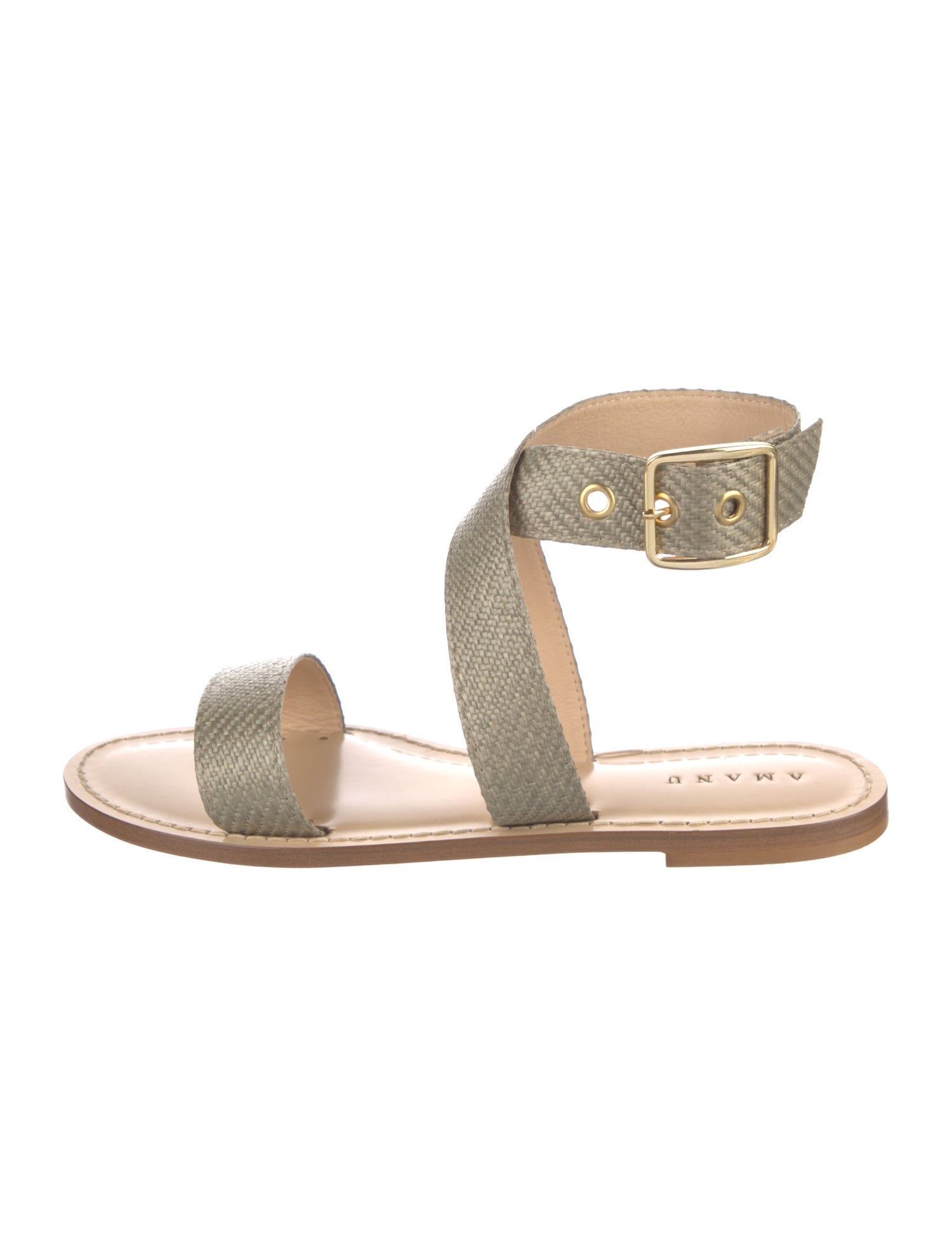 Amanu Rattan Gladiator Sandals