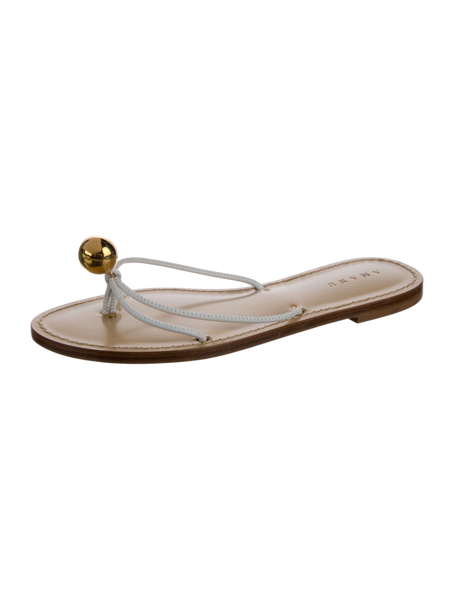 Amanu Leather Flip Flops w/ Tags