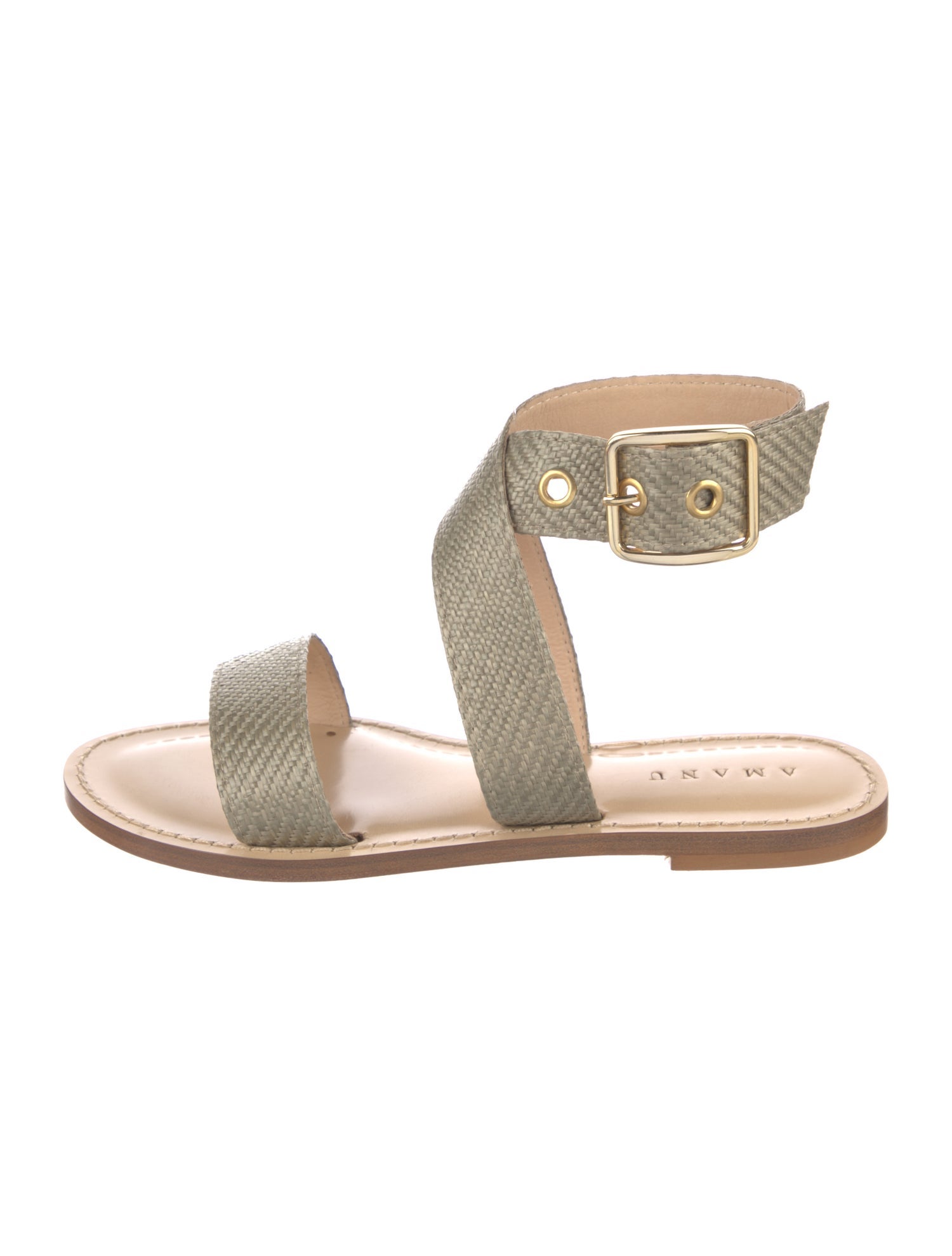 Amanu Rattan Animal Print Gladiator Sandals w/ Tags