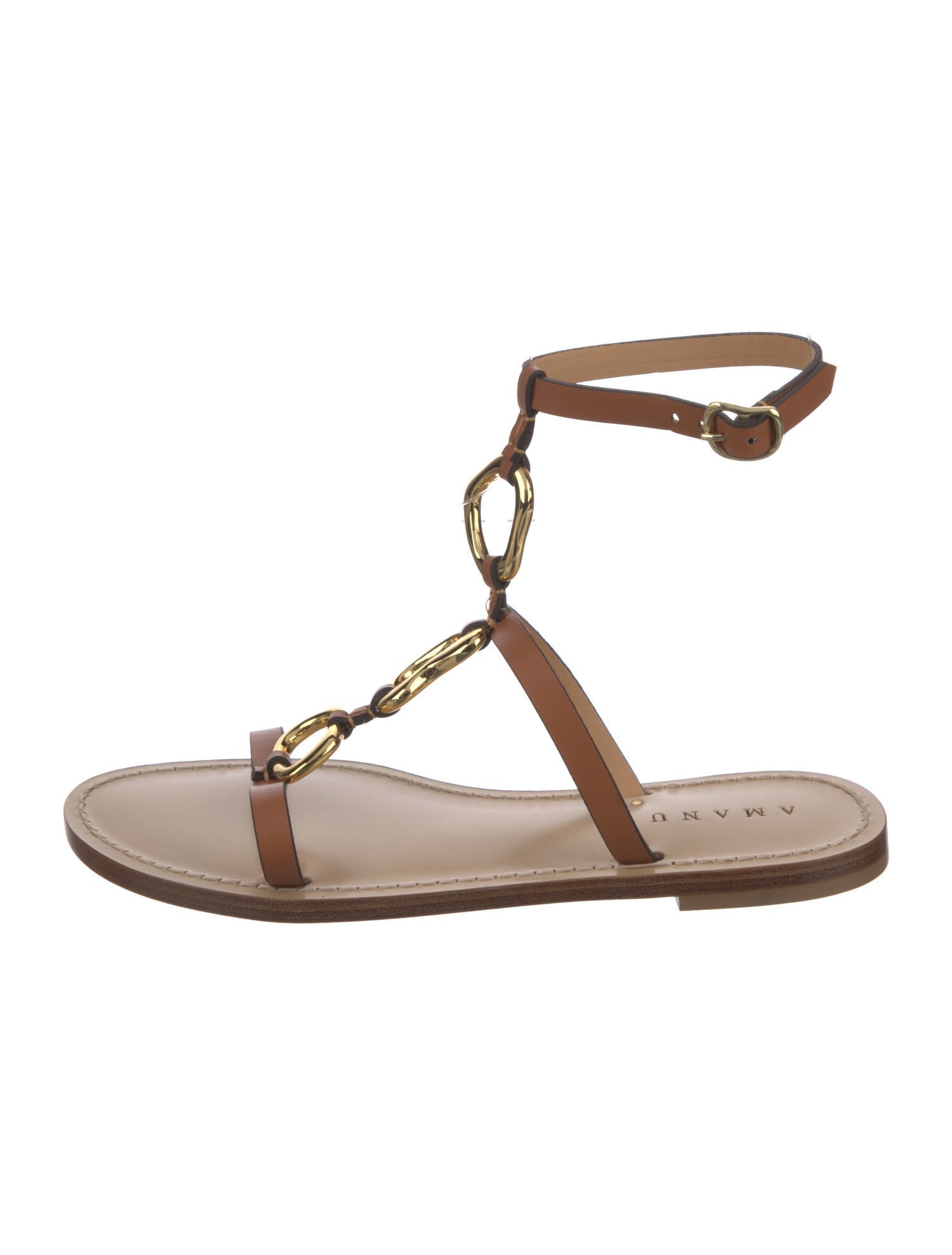 Amanu Leather Gladiator Sandals w/ Tags