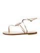 Amanu Leather T-Strap Sandals