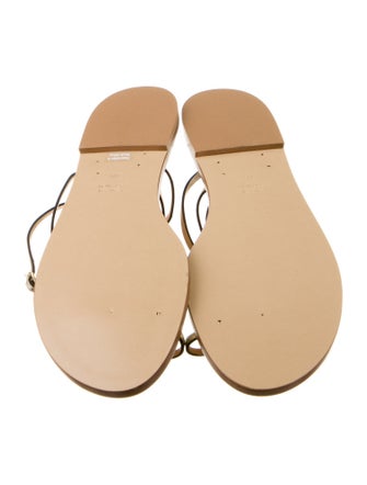 Amanu Leather T-Strap Sandals