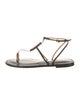 Amanu Leather T-Strap Sandals