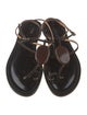 Amanu Leather T-Strap Sandals