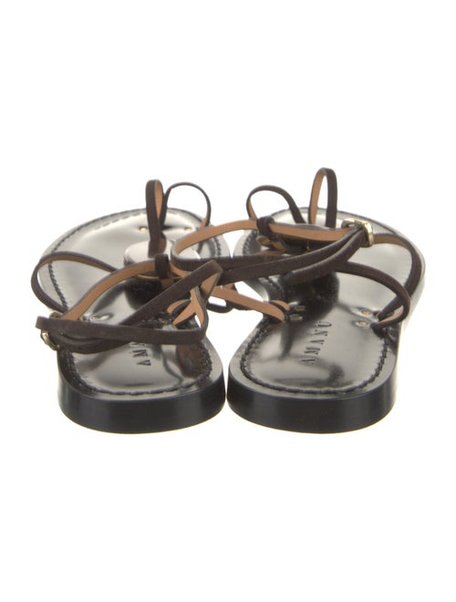 Amanu Leather T-Strap Sandals