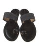 Amanu Leather Fringe Trim Accent Slides