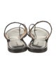 Amanu Leather Fringe Trim Accent Slides