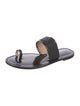 Amanu Leather Braided Accents Slides