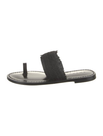 Amanu Leather Printed Slides