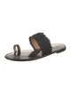 Amanu Leather Printed Slides