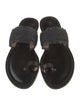 Amanu Leather Printed Slides