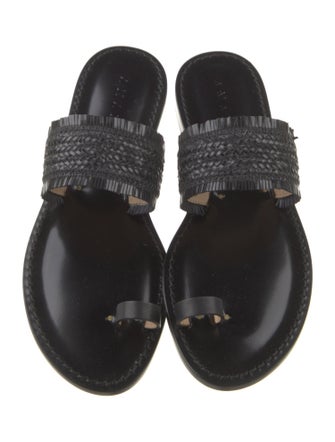 Amanu Leather Slides