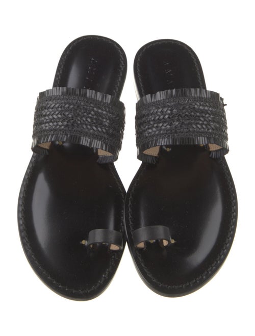 Amanu Leather Slides