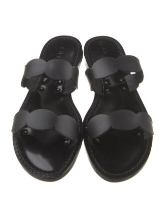 Amanu Leather Slides