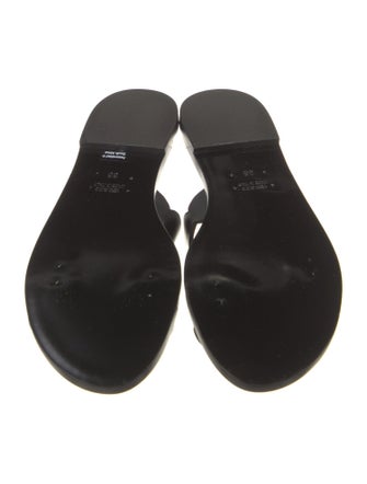 Amanu Leather Slides