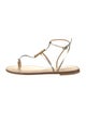 Amanu Leather T-Strap Sandals