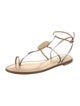 Amanu Leather T-Strap Sandals
