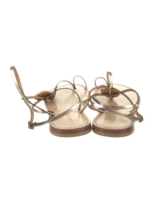 Amanu Leather T-Strap Sandals