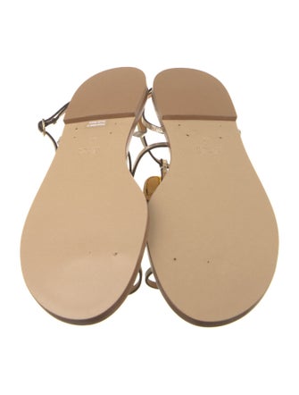 Amanu Leather T-Strap Sandals