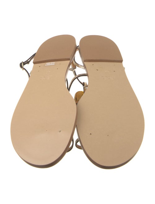 Amanu Leather T-Strap Sandals
