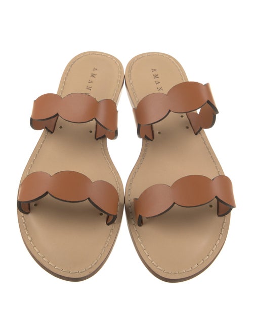 Amanu Leather Slides
